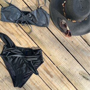 Black Bikini Bundle 🖤 Edgy Swim Set Mix & Match Size S